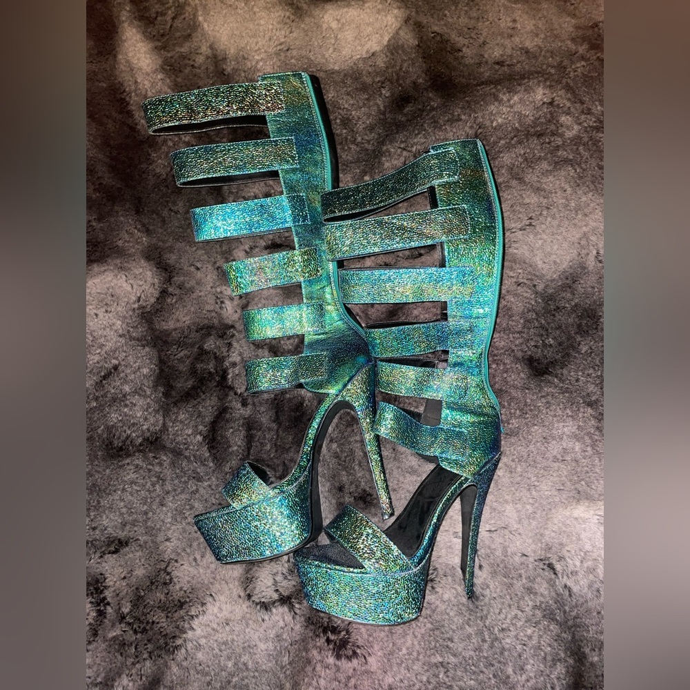 Up the leg Heels